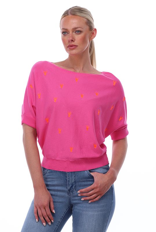 You're my lobster by K-Design Pull met dolman sleeve & kreeftjes Rose C821L