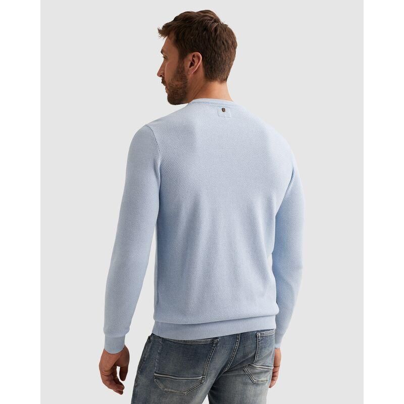 Heren trui PME Legend placid blue 100% katoen regular fit PKW2602324