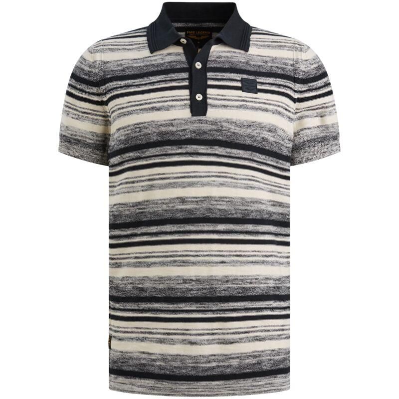 PME Legend polo piqué badge salute blauw PPSS2602866