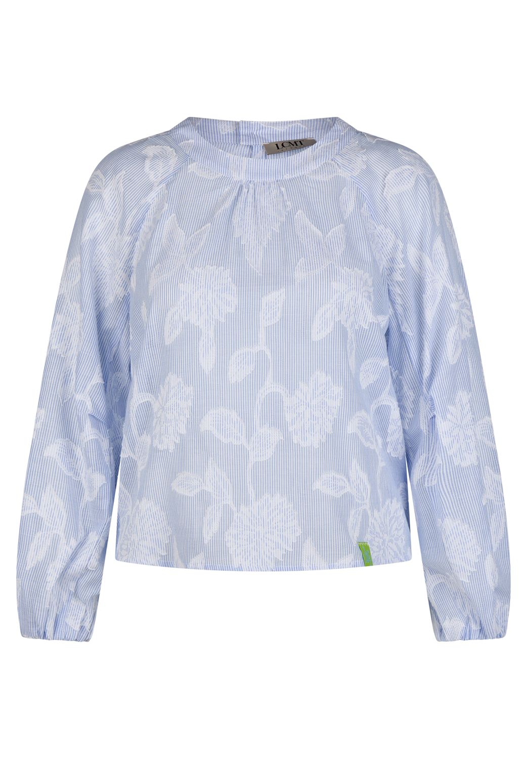 Le Comte LMCT blouse lichtblauw 100 procent katoen dames 56-614103