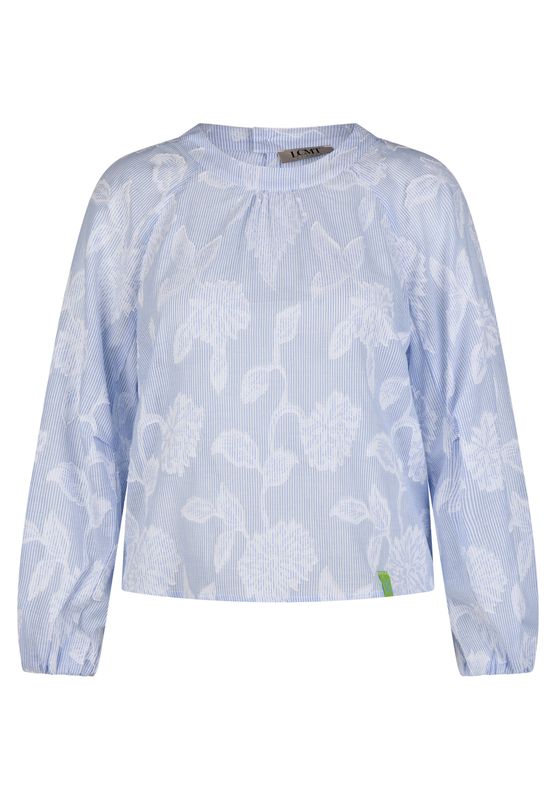 Le Comte LMCT blouse lichtblauw 100 procent katoen dames 56-614103