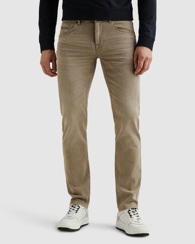 PME Legend Nightflight washed sweat broek fallen rock beige grijs PTR2602620