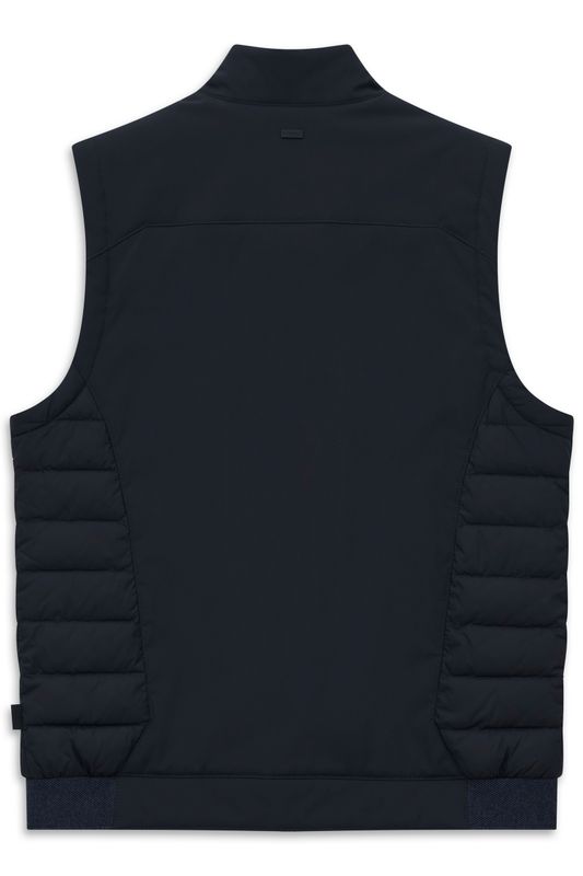 Heren gilet Bugatti marine blauw waterafstotend regular fit 175100-11503
