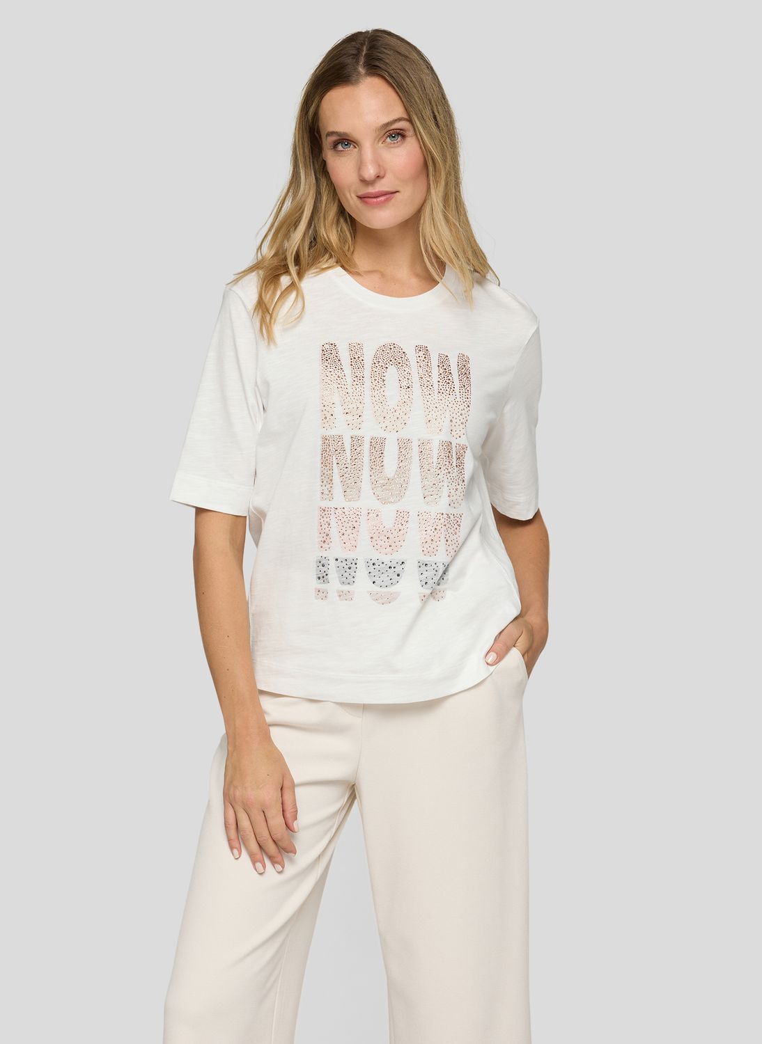 RABE T-shirt 100% katoen natur ecru 56-115302