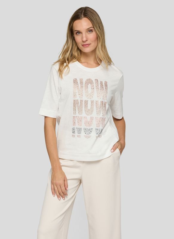 RABE T-shirt 100% katoen natur ecru 56-115302