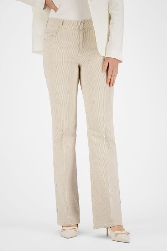 Gardeur Zuri jeans sand beige dames broek slim fit bootcut zuri126-621951