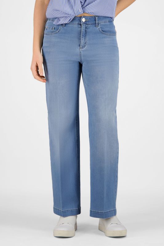 Gardeur Feliza7 jeans bleach used lichtblauw dames broek feminine fit 670721-7165