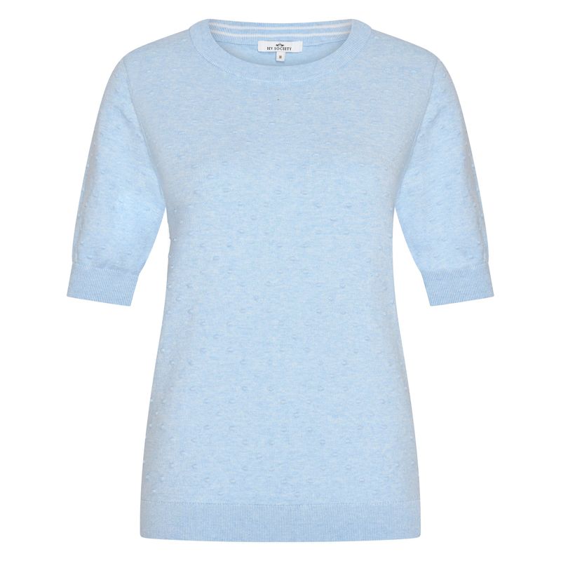 HV Society pullover HVSBirgit lightblue blauw dames trui 0409103827