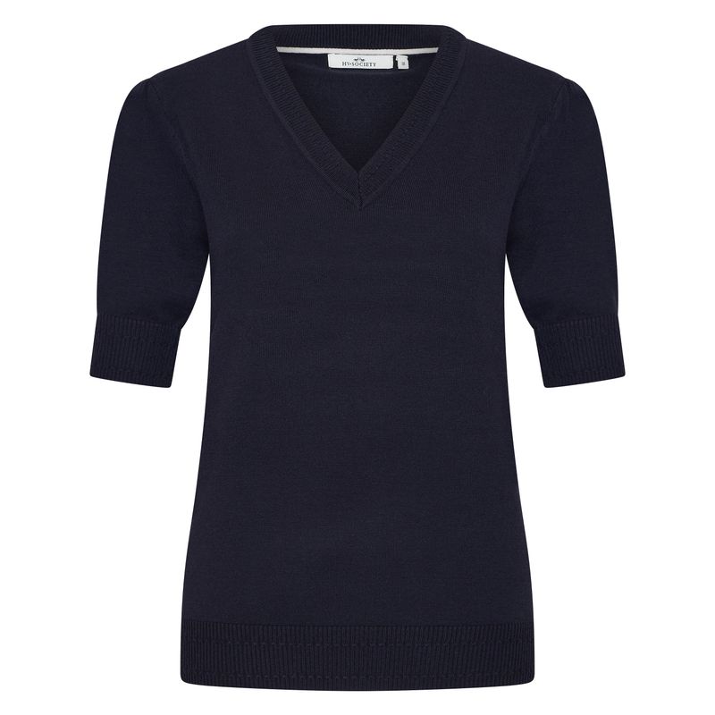 HV Society pullover HVSBerna navy blauw dames trui viscose mix 0409103812