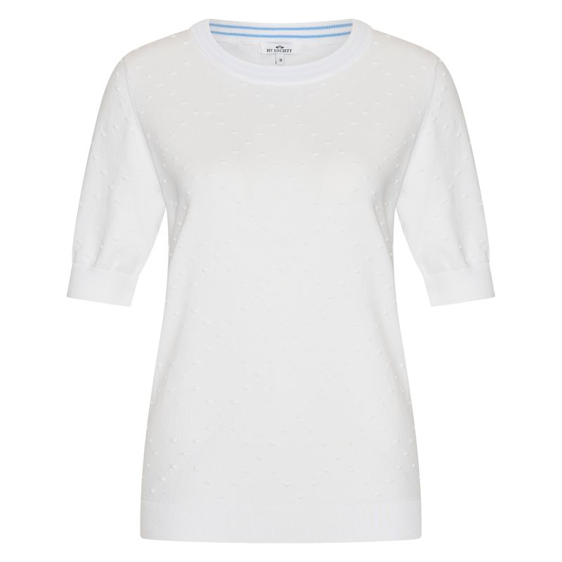 HV Society pullover HVSBirgit wit dames trui katoen mix 0409103827