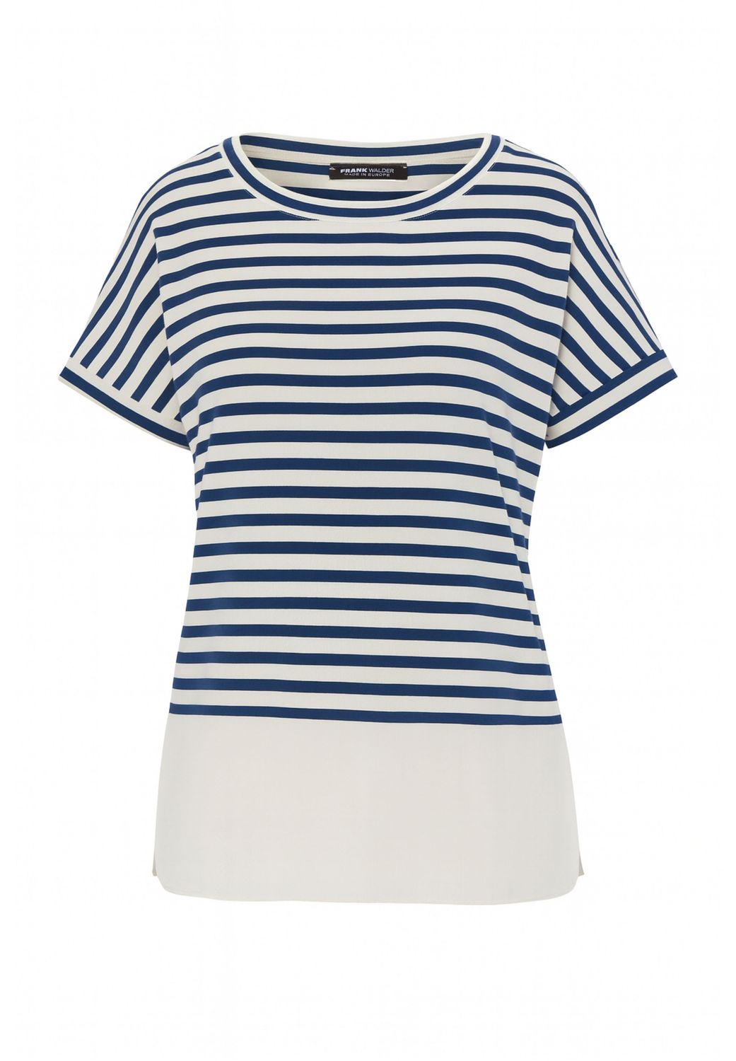 Frank Walder blouseshirt blue print blue dames top jersey nos716406-59