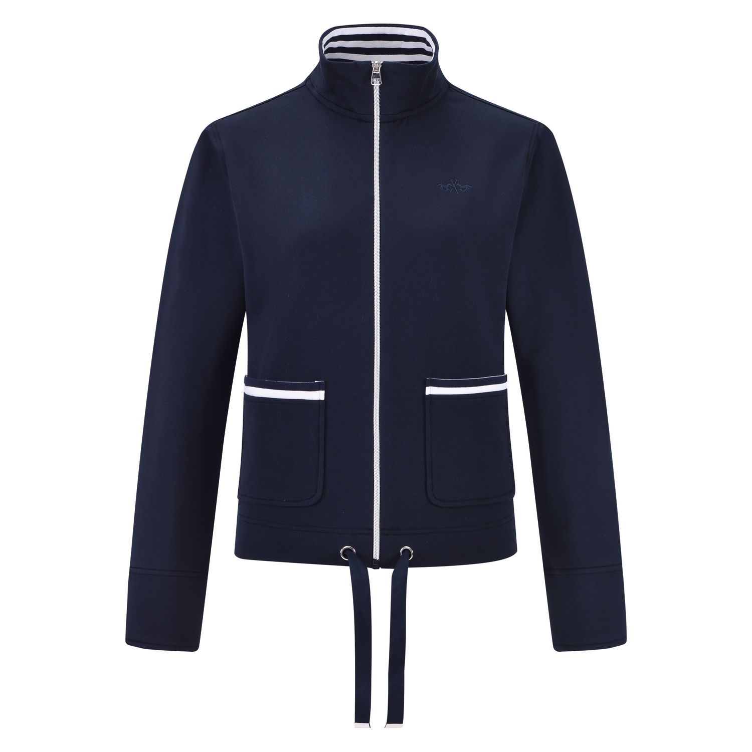 HV Society Cardigan HVSLauren Navy donkerblauw katoen stretch 0401103813-5001 zomer 2026