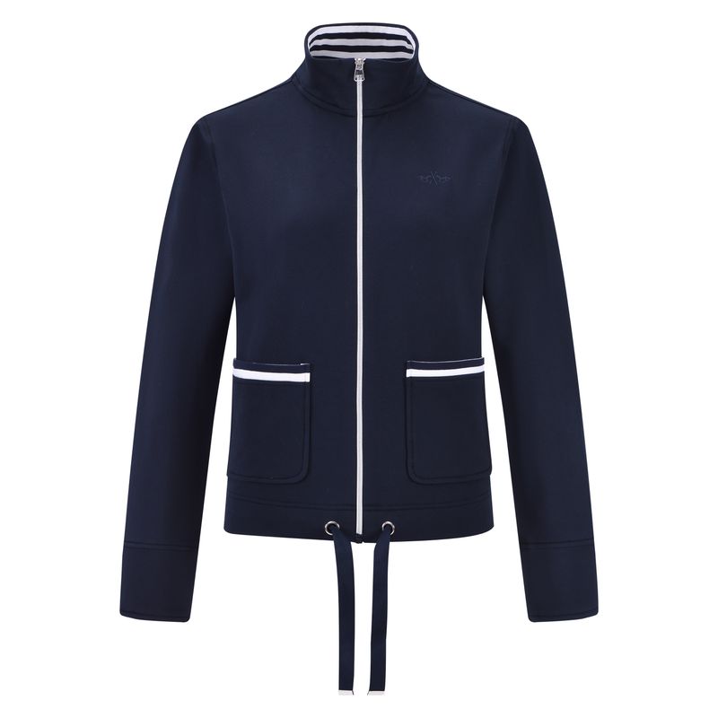HV Society Cardigan HVSLauren Navy donkerblauw katoen stretch 0401103813-5001 zomer 2026