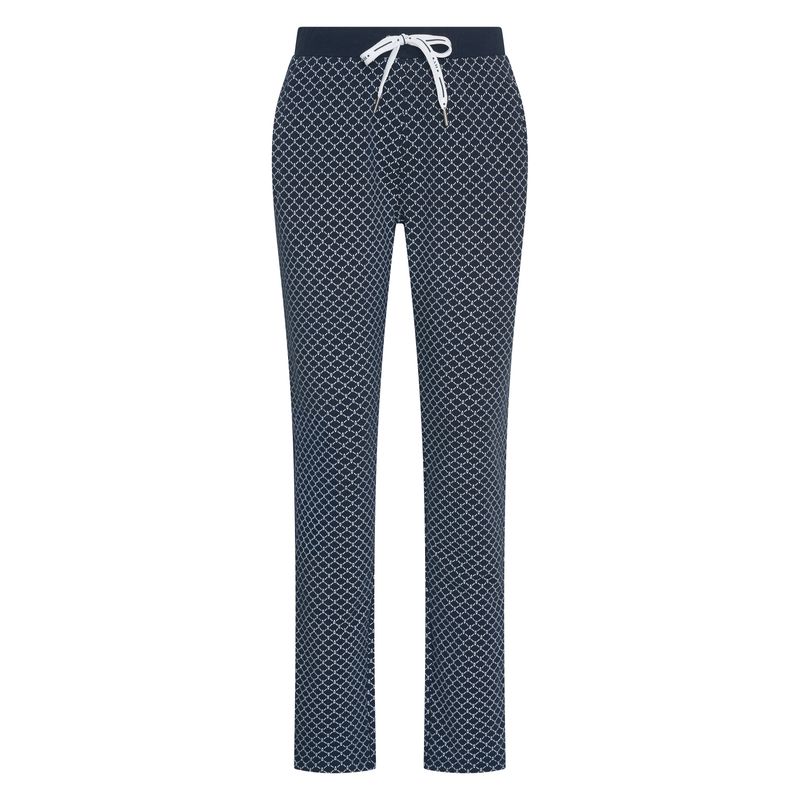 HV Society Broek HVSGwyneth AOP Navy donkerblauw print 0201103802-5001 zomer 2026