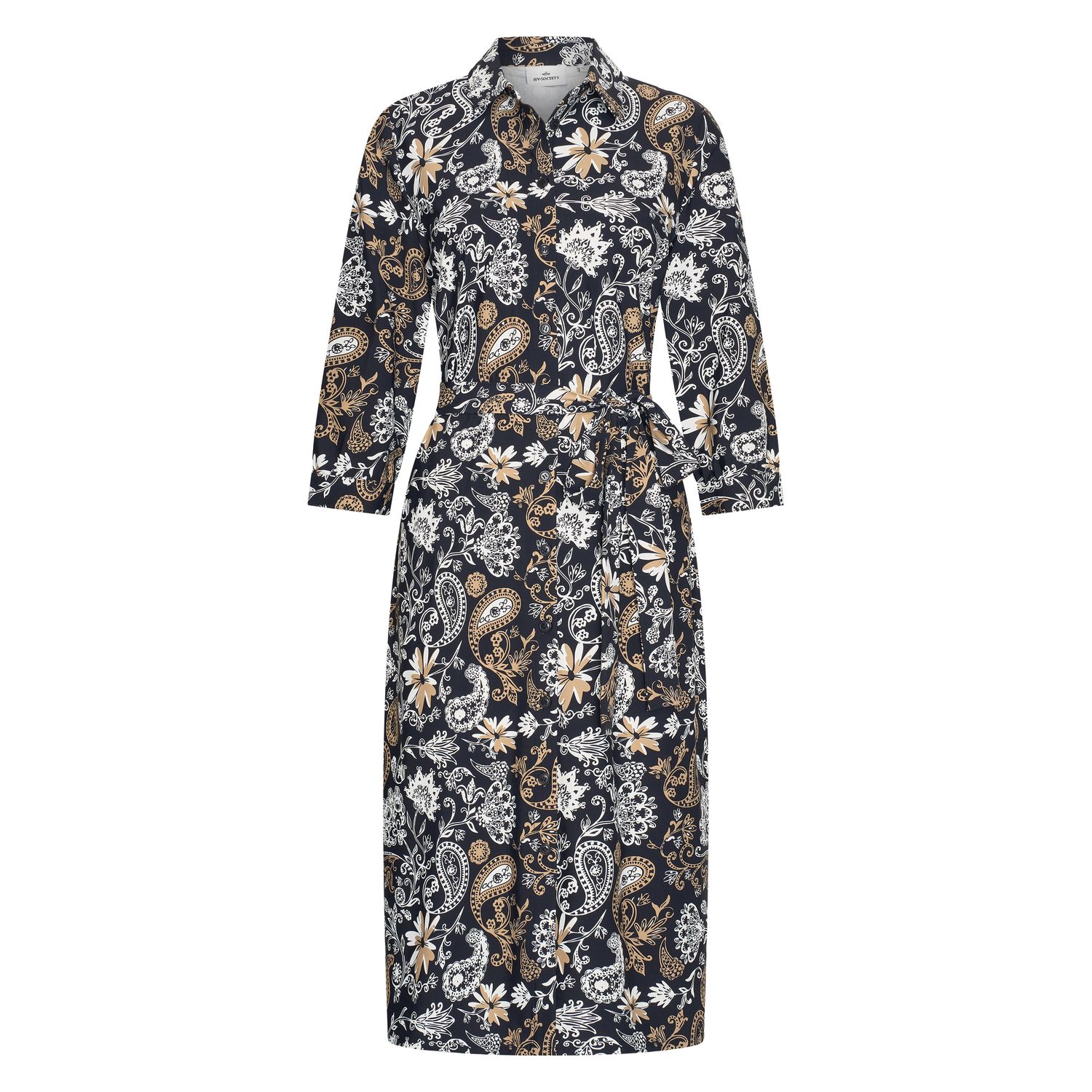 HV Society Jurk HVSSerenity Navy donkerblauw travel stretch 0402103803-5001 zomer 2026