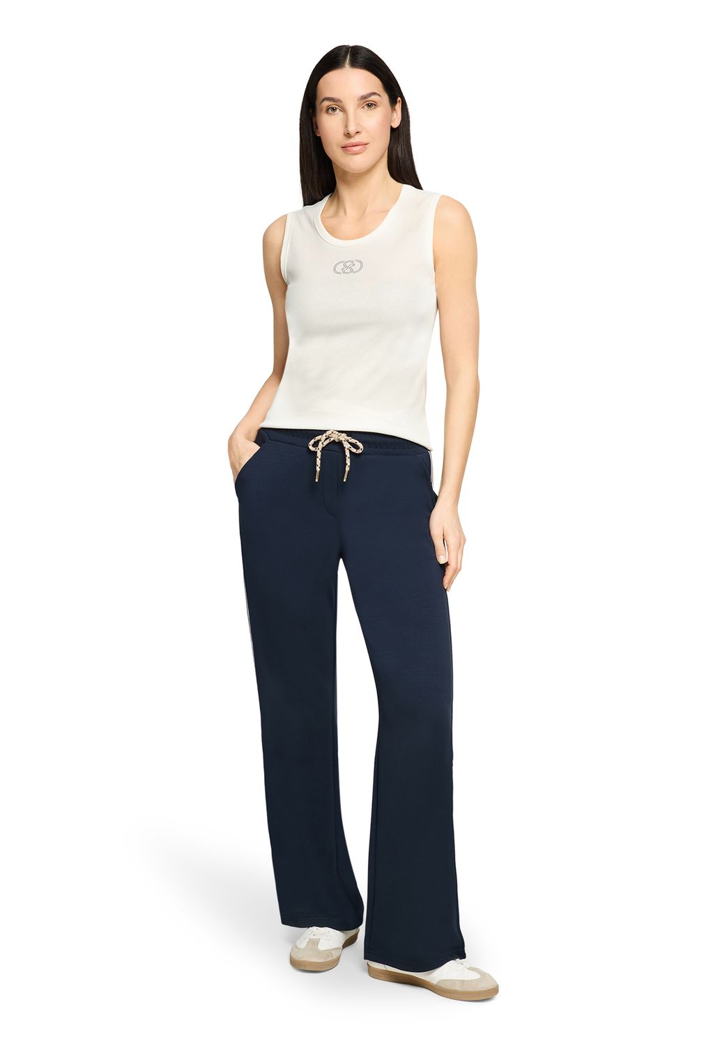 Basic mouwloze dames top ecru warm wit Betty Barclay bij Lendi fashion