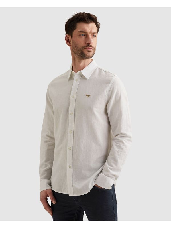 PME Legend overhemd wit katoen linnen PSI2603243-7003