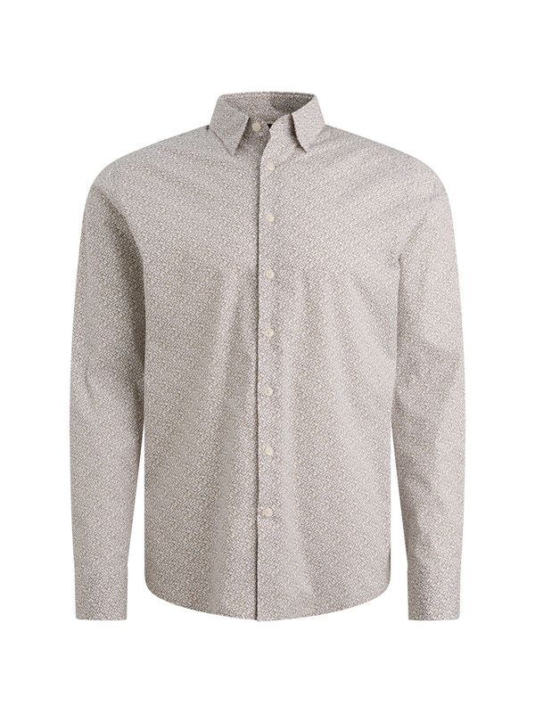 Vanguard Heren Overhemd Lange Mouw Wit Print VSI2603221