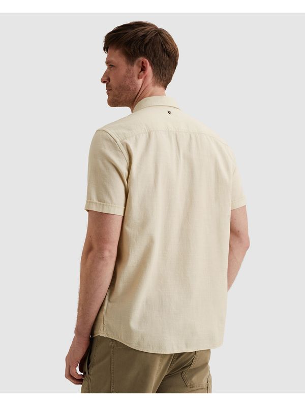 Heren overhemd korte mouw PME Legend bone white regular fit summer 2026