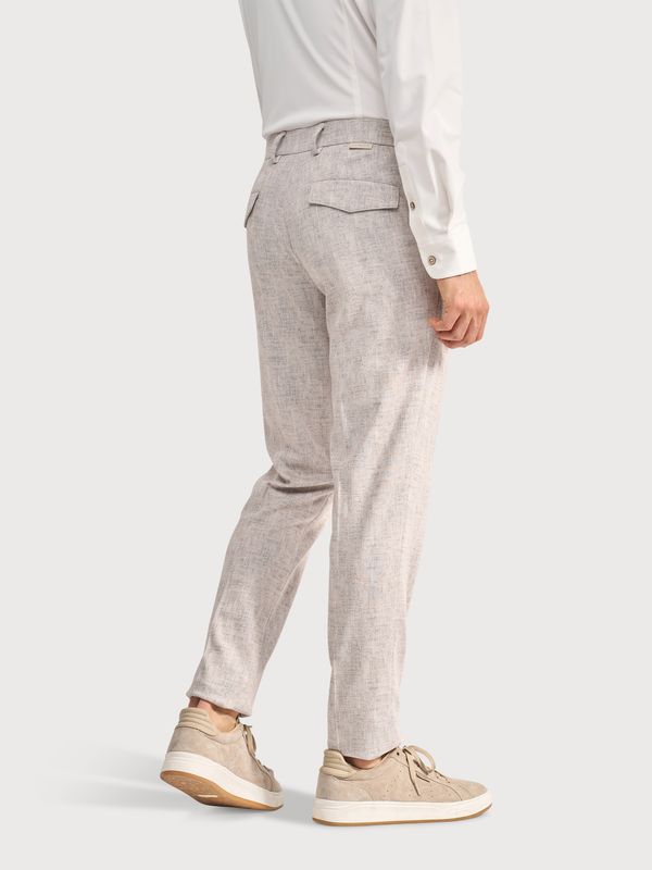 Zandkleurige heren chino Blue Industry modern fit jersey comfort