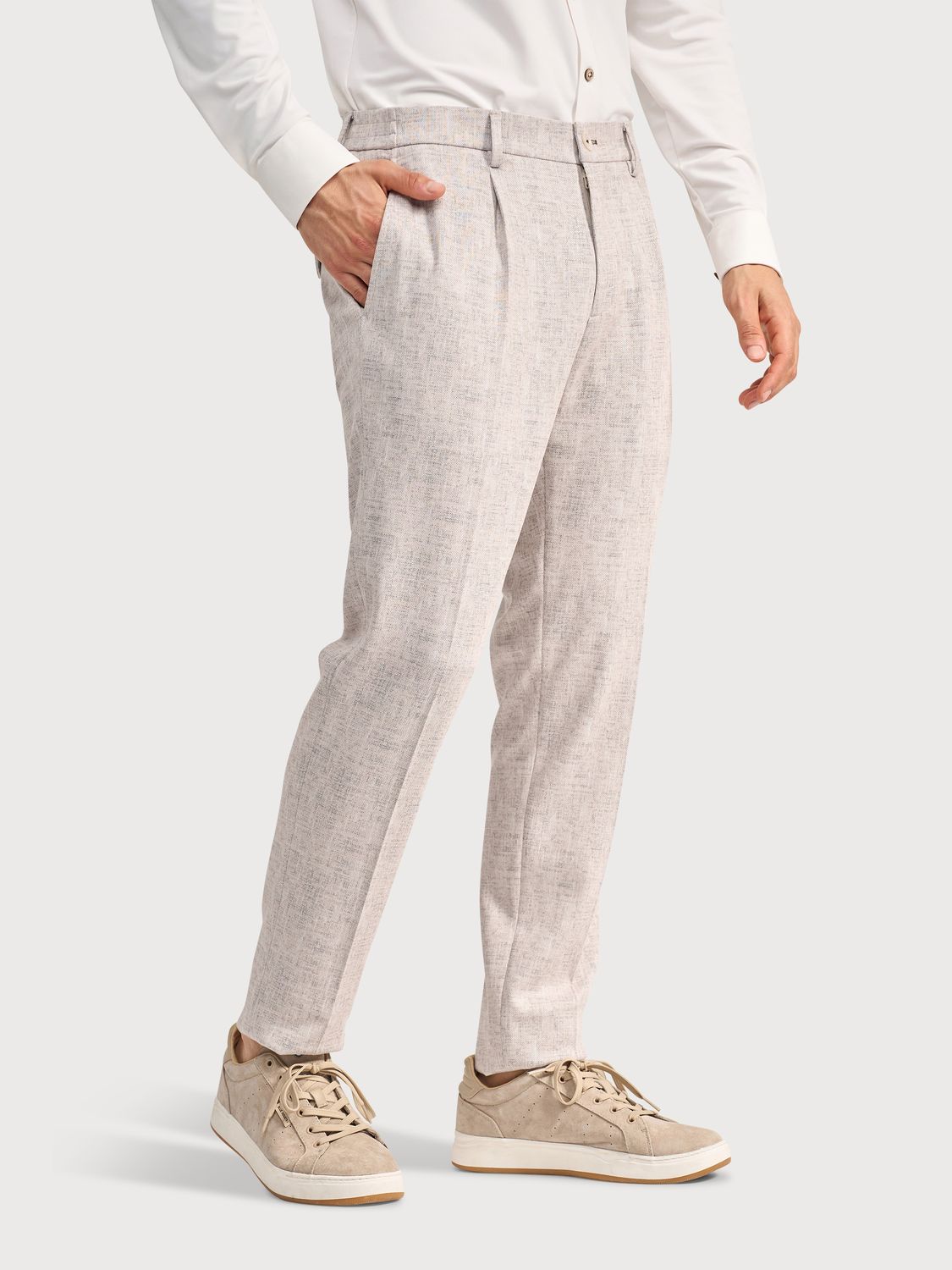 Blue Industry Heren Jersey Chino Sand Gemêleerd StevenS26-M11