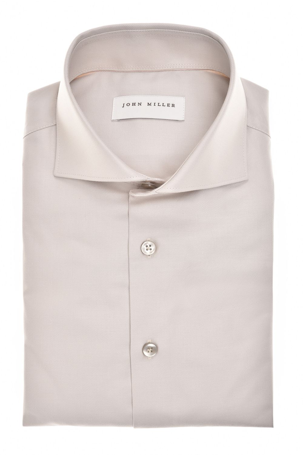 John Miller Overhemd Lichtgrijs Non-Iron strijkvrij katoen 5142641-230 Voorjaar 2026