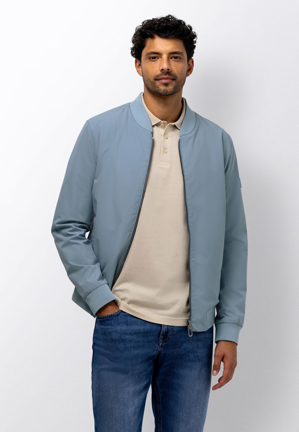 State of Art Reversible Bomberjack Mintblauw Grijsblauw polyester 78116862-5256 Lente/Zomer