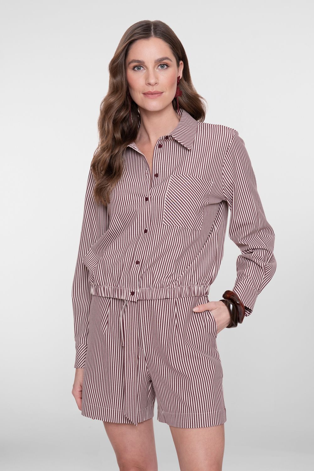 Geisha Blouse Ecru Cherry Red kersenrood 63227-20-718 Summer