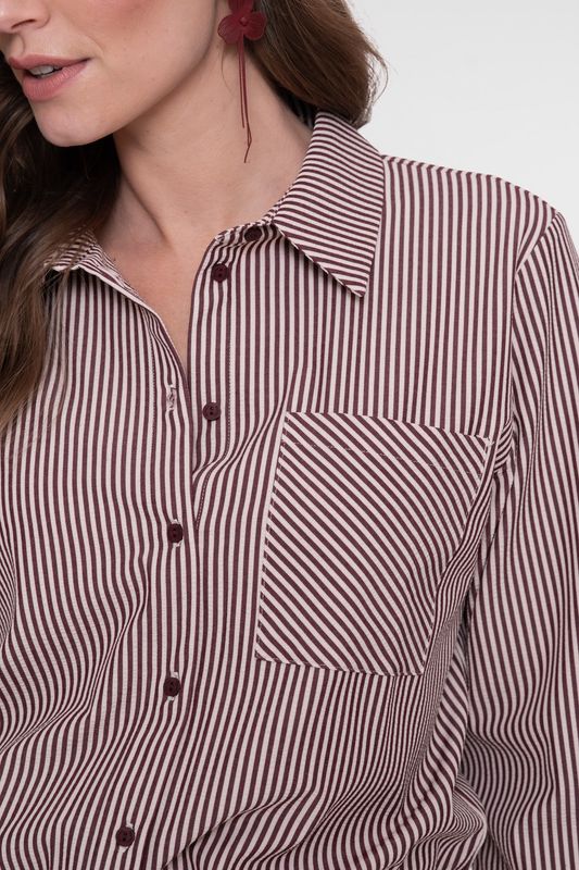 Dames blouse Geisha Fashion Ecru/Cherry Red regular fit collectie Summer