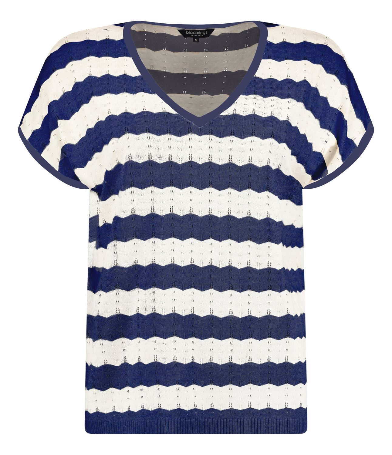 Bloomings Amsterdam Dames Pullover Navy Relaxed Fit SLK447-8991