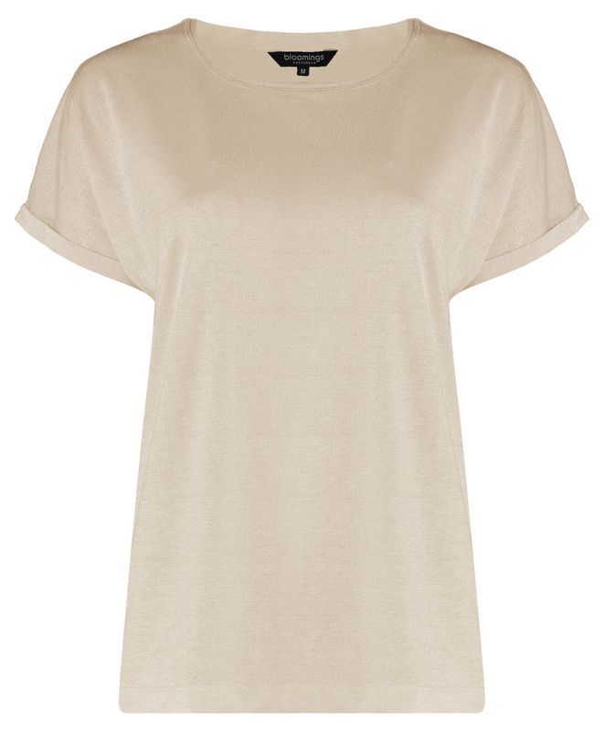 Bloomings Amsterdam Dames Top Oxford Tan Lurex Glitter SLT363-8973