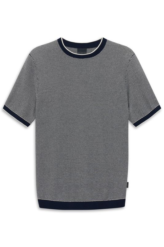 Bugatti Heren T-shirt Blauw 15535E 100% Katoen