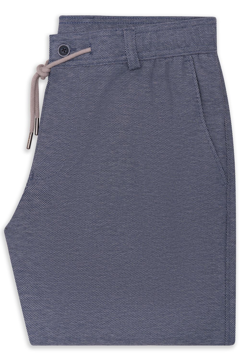 Bugatti Heren Bermuda Shorts Blauw 16426E Stretch Modern Fit