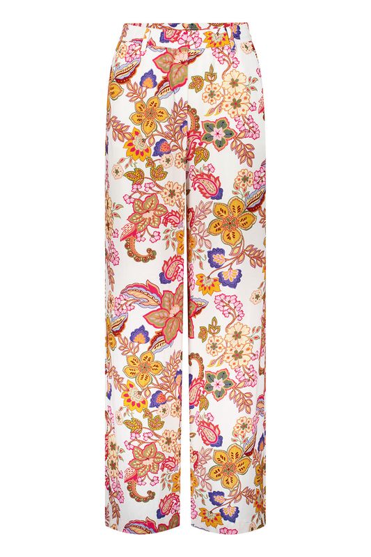 Gardeur Dames Broek FERGIE10 Pink Roze Wide Leg 641850