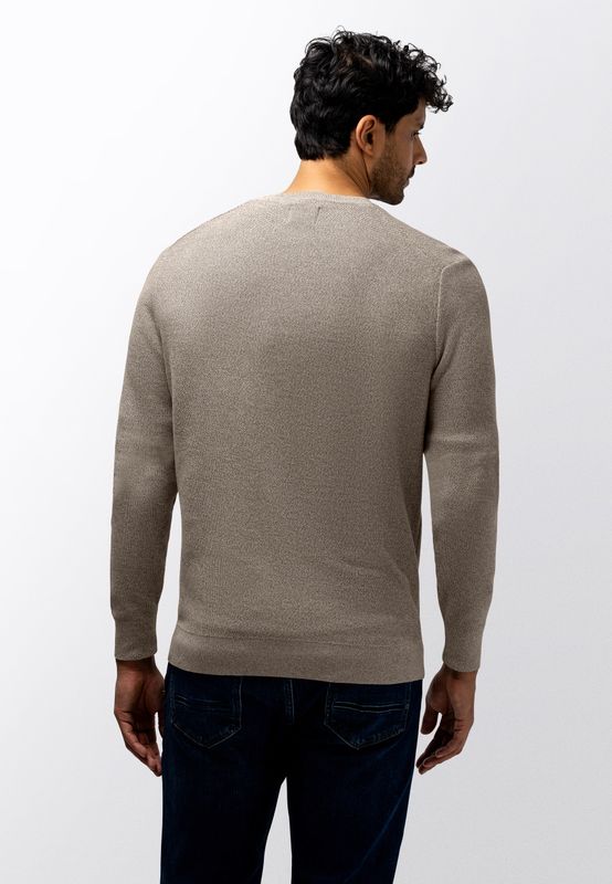 State of Art Pullover Crew-Neck P kahki:warm grijs 11116091