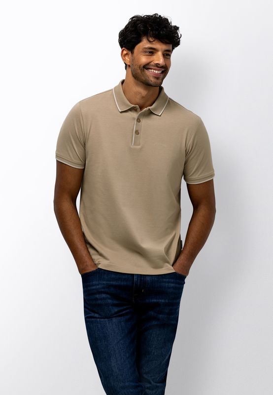 State of Art Heren Polo Beige Piqué 46116431 3D Print