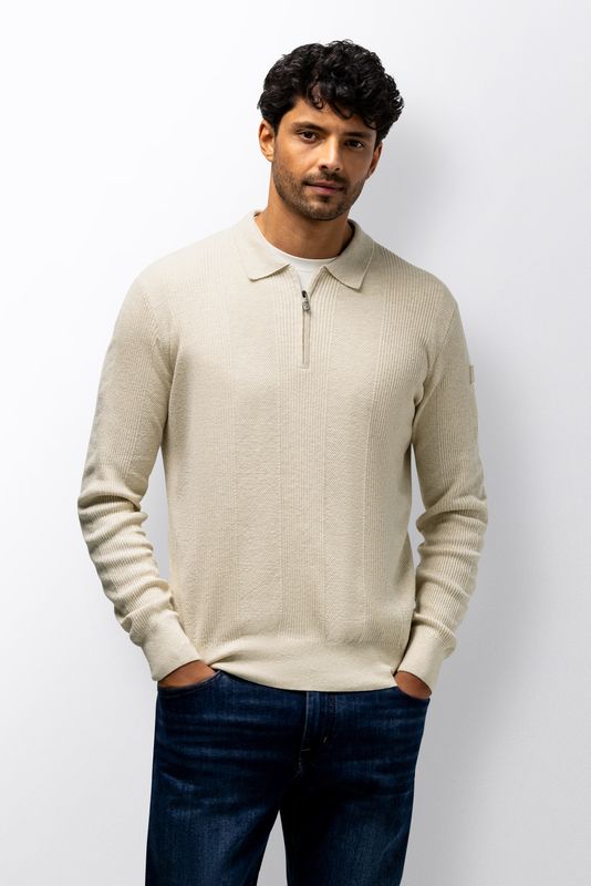 State of Art Heren Pullover Polo Kit Uni Katoen-Linnen 14116045