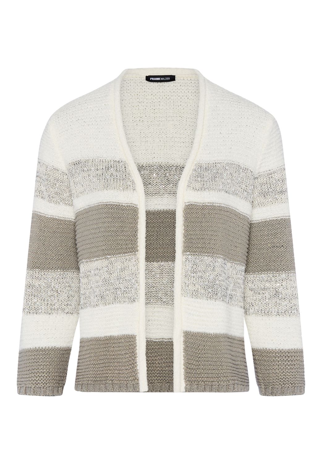 Frank Walder Dames Vest Groene Print Katoenmix S62203055 077