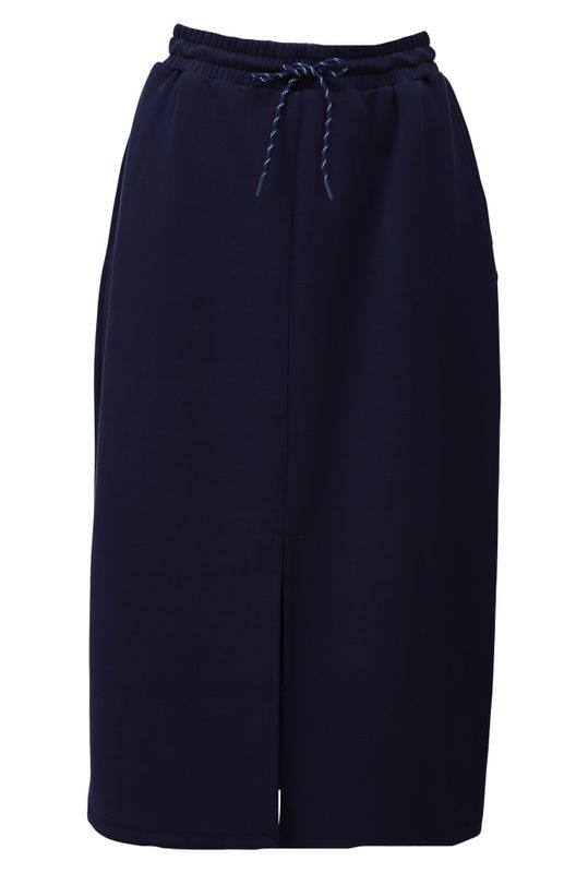 K-Design Dames Rok C609L Navy Blazer Blauw met Split