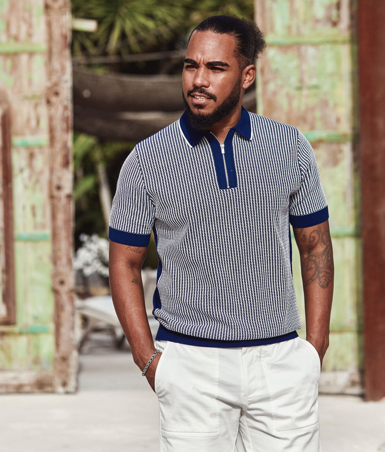 Klassieke navy heren polo korte mouw Blue Industry voorjaarscollectie
