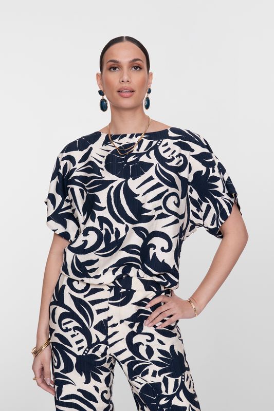 Geisha Top flower bi-color Diversen 63236-26