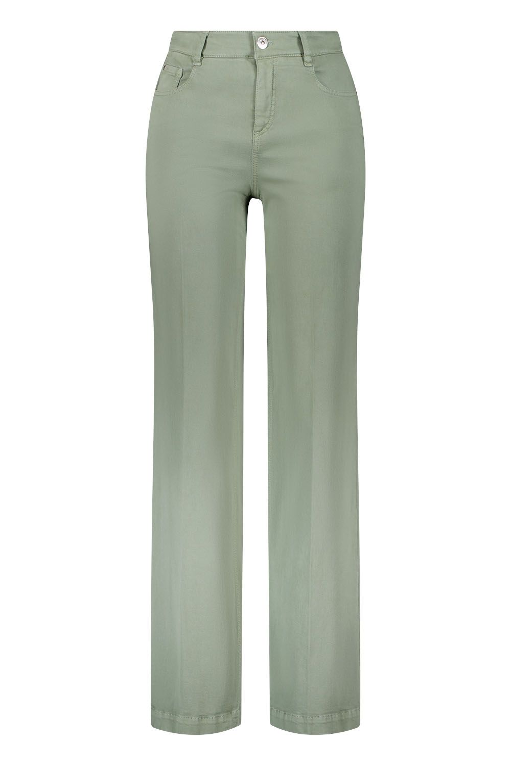 Gardeur Dames Broek FELIZA7 Wide Leg Hellkhaki Lichtkhaki 80731