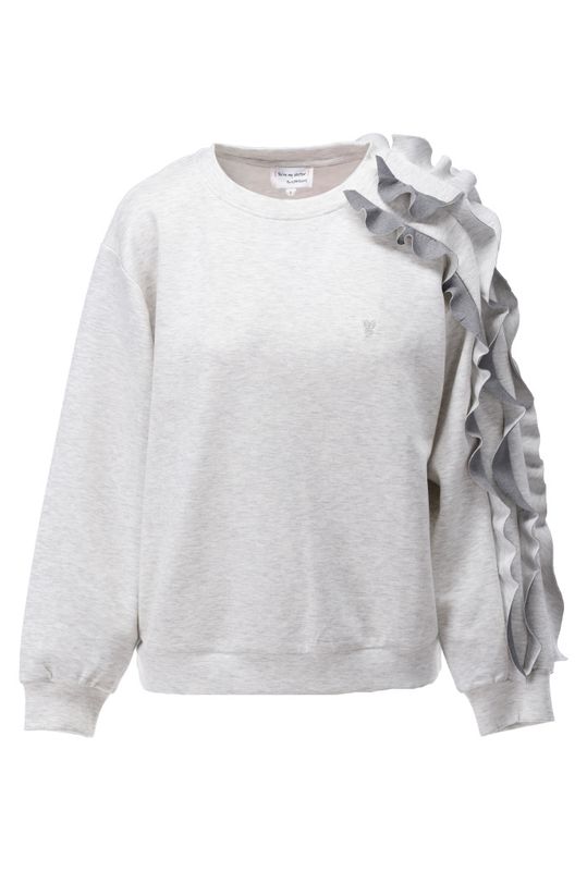 You're my lobster by K-Design Pull ronde hals met speciale mouw Grijs C602L