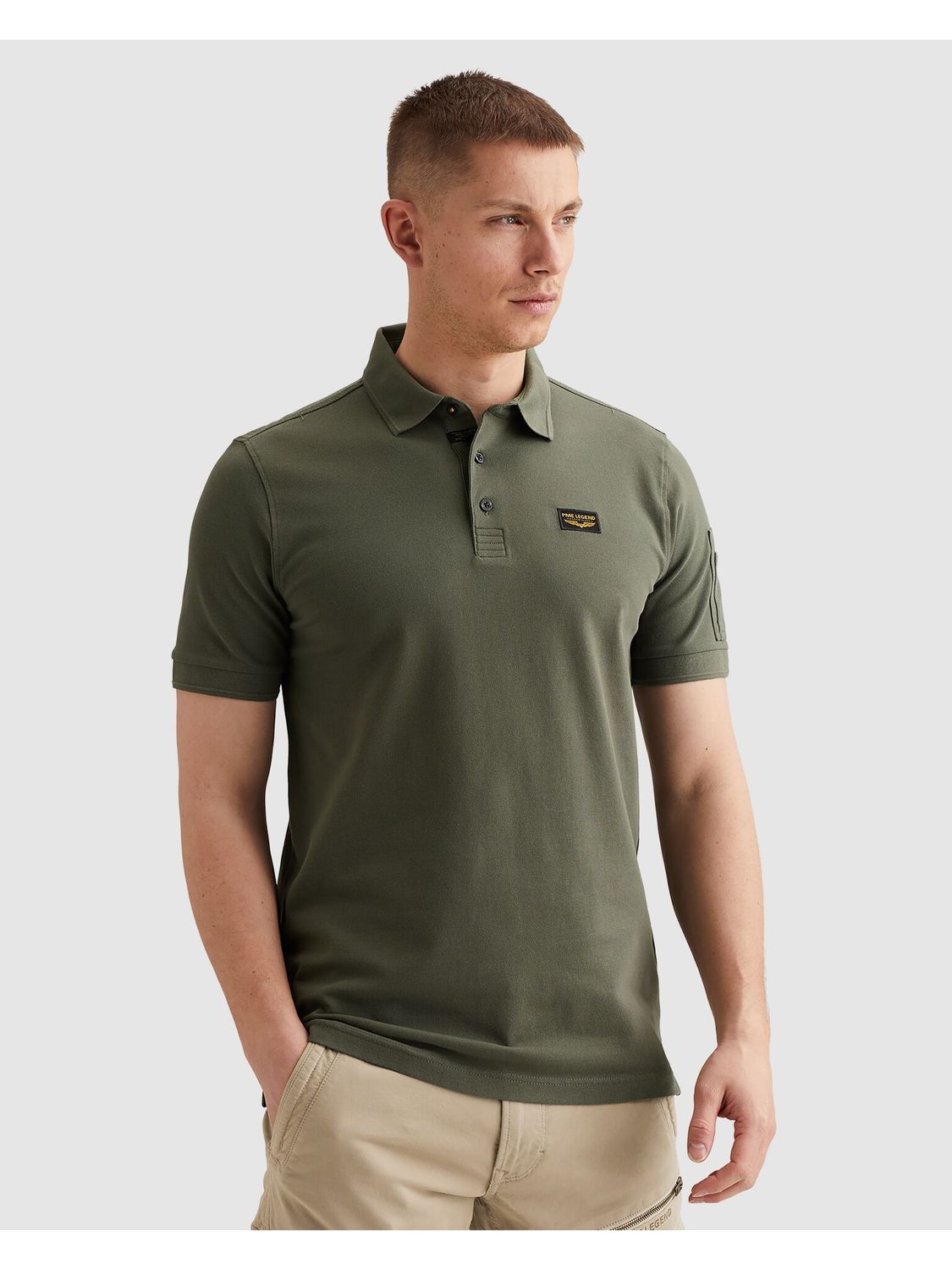 PME Legend Short sleeve polo American Classic Thyme PPSS2602899