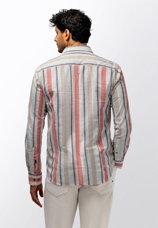 State of Art Shirt LS Striped Y/D oud roze:beige 21216292