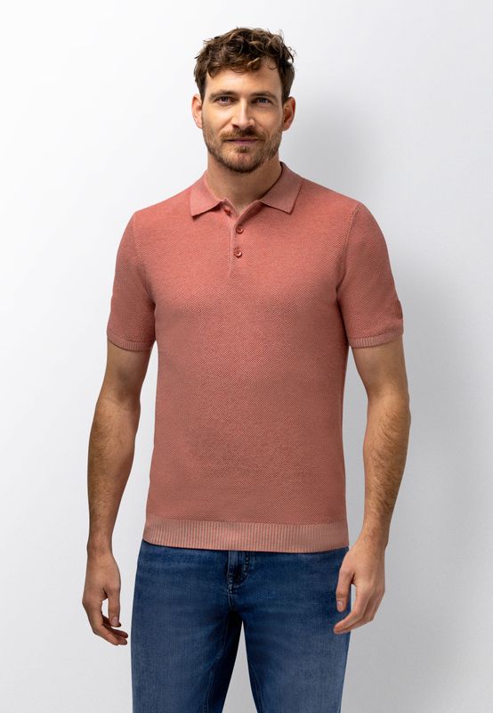 State of Art Heren Poloshirt Gebreid Oud Roze Kit 47516051