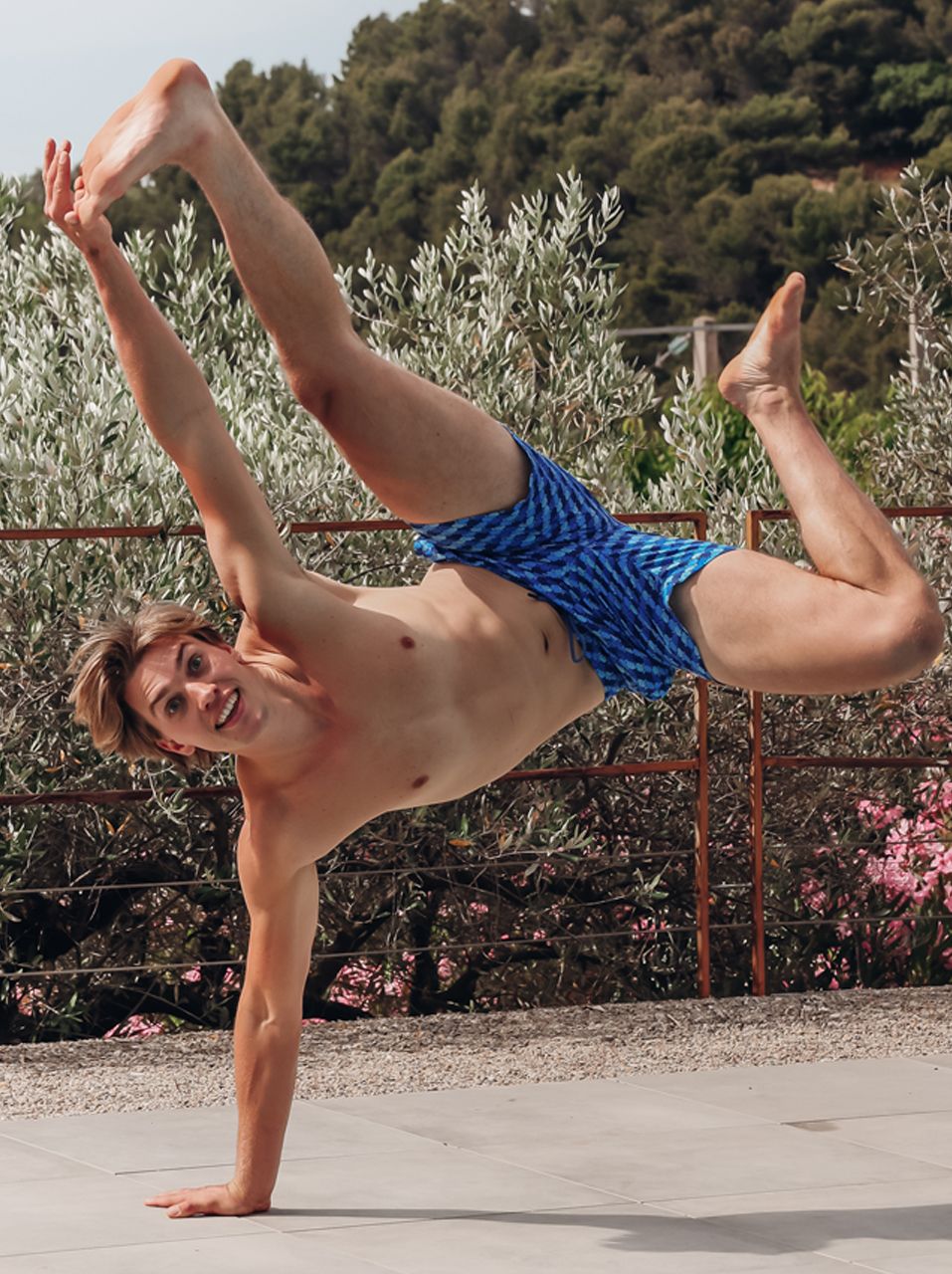 A fish named Fred Heren Zwembroek Cobalt Blauw Graphic Fish 33.253