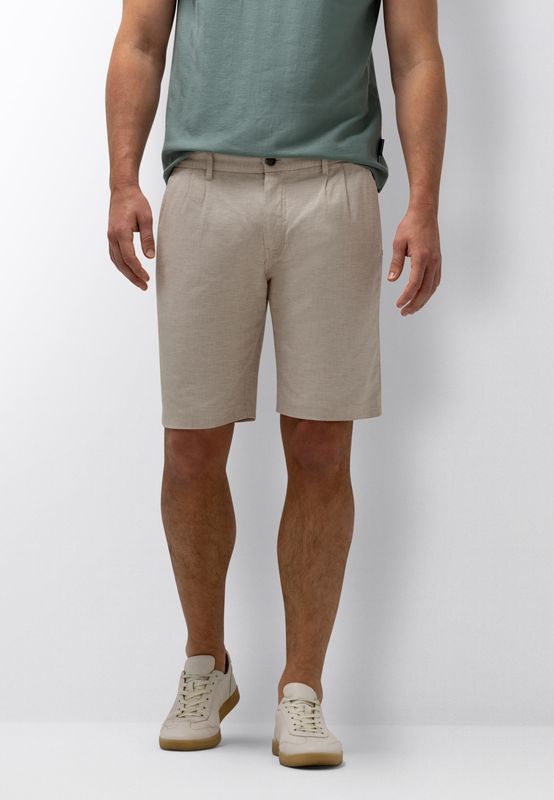 State of Art Heren Bermuda Shorts Kit Wit Linnen Katoen 67116626