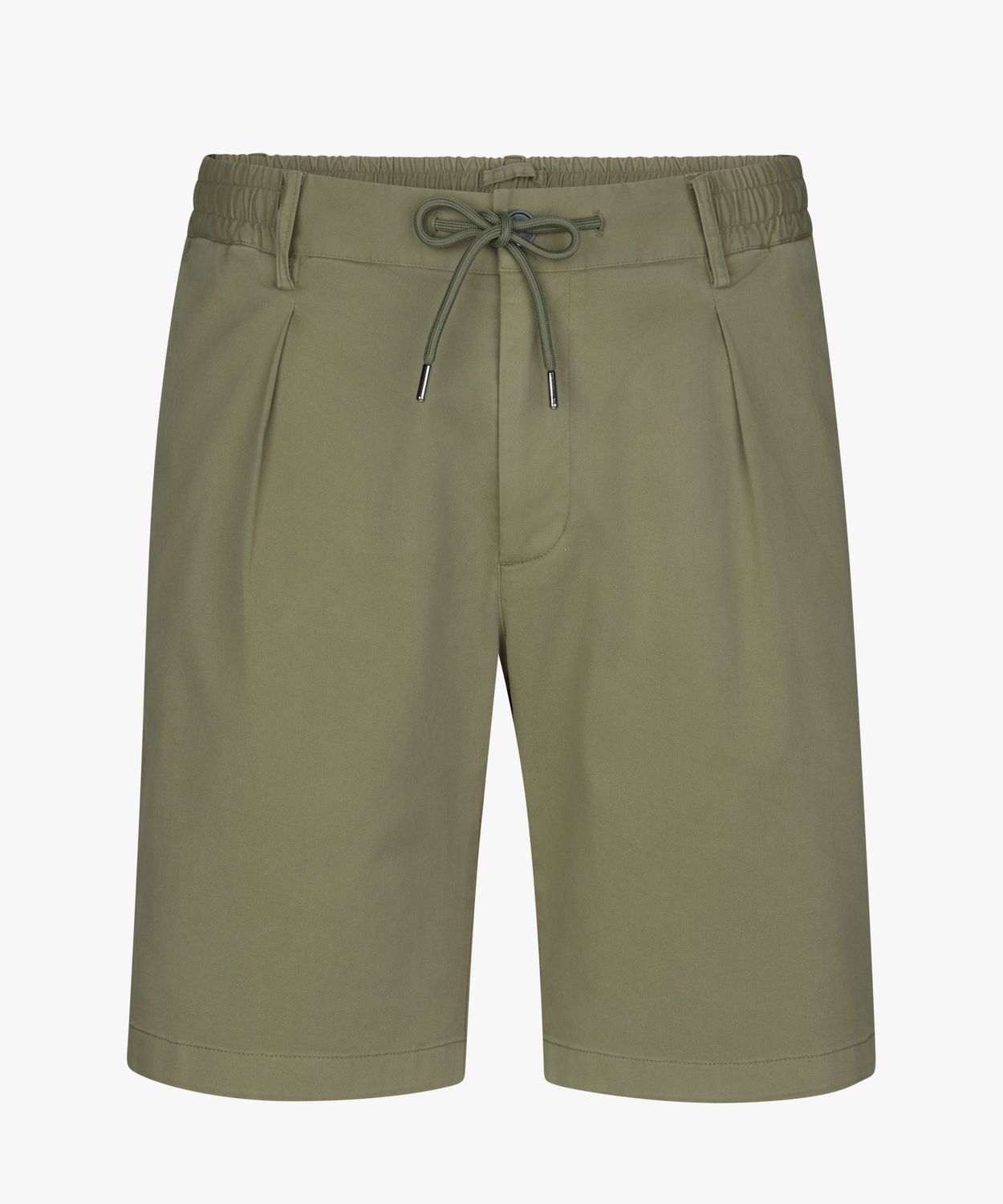 Profuomo Heren Sportcord Short Mid Green Relaxed Fit Katoen Stretch PPXQ10002E