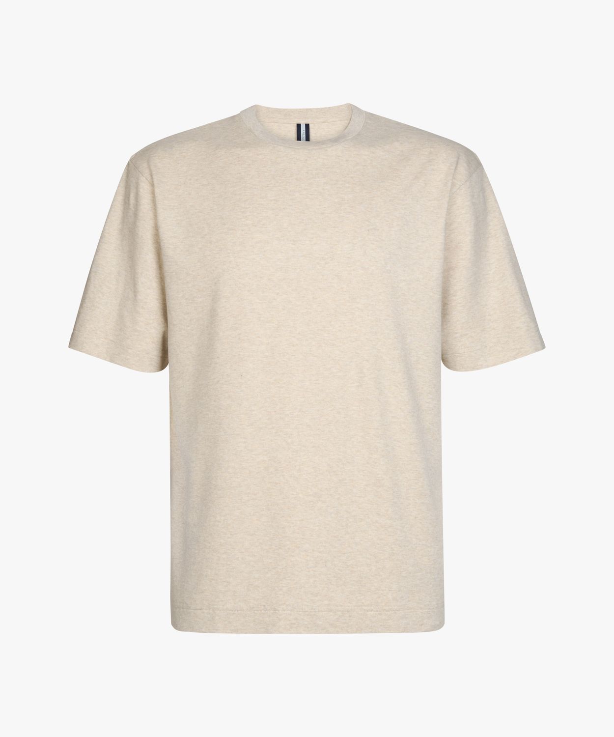 Profuomo Heren T-shirt Sand Zandkleur Interlock Katoen PPXT10003E